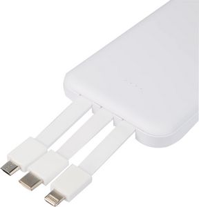 UL Listed 5,000 mAh Power Bank with Multi-Cables