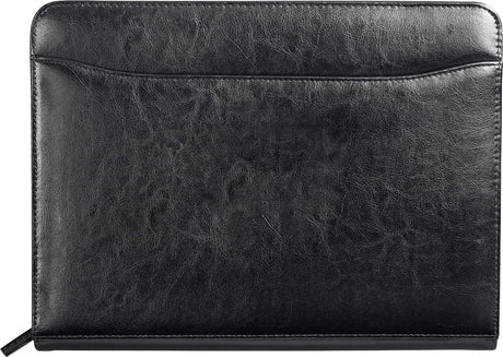Renaissance Italian Style Leather Zippered Padfolio with FSC® Mix Paper