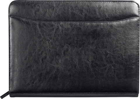 Renaissance Italian Style Leather Zippered Padfolio with FSC® Mix Paper
