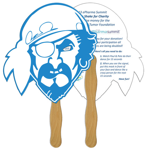 Pirate Hand Fan Full Color (2 Sides)