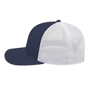 000379 Cap America Poly/Cotton Trucker Mesh Back Cap
