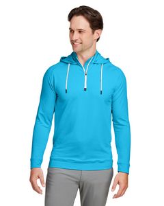 SWANNIES GOLF APPAREL Unisex Vandyke Quarter-Zip Hooded Sweatshirt