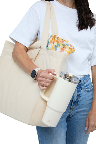 Organic 6oz Cotton Dual Carry Tote