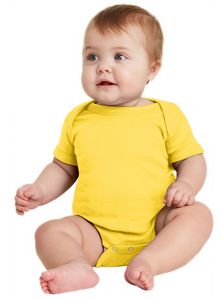 Rabbit Skins™ Infant Short Sleeve Baby Rib Bodysuit