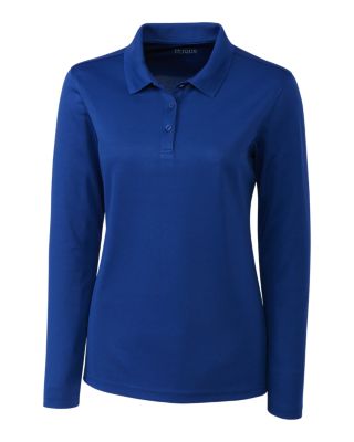 Clique Spin Eco Performance Pique Long Sleeve Womens Polo