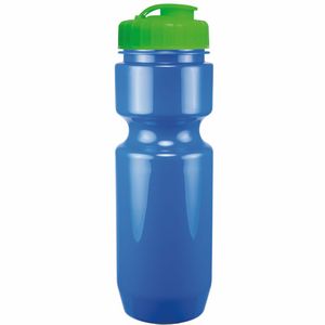 22 Oz. Bike Bottle w/ Flip Top Lid - Solid Colors