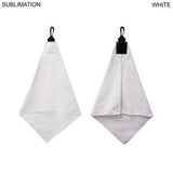72 Hr Fast Ship - Microfiber Suede Shammy Golf Towel, Triangle Shape, 11x17, Sublimated
