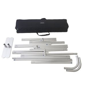 10'W x 8'H EuroFit Straight Wall Hardware Only, Frame and Carry Case. Graphics are not included