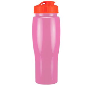24 Oz. Contour Bottle w/ Flip Top Lid - Solid Colors