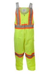 Lime Poly Cotton Overalls