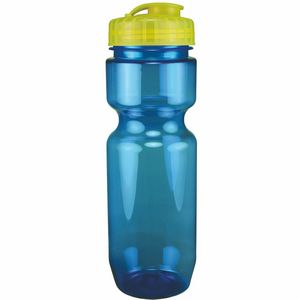 22 Oz. Translucent Bike Bottle w/ Flip Top Lid