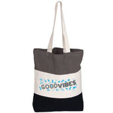 Tri-Colour Cotton Tote Bag