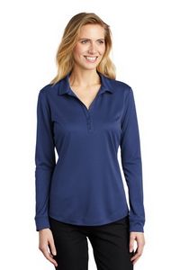 Ladies Port Authority® Silk Touch™ Long Sleeve Performance Polo Shirt