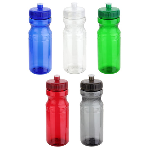 Cycler 24 oz PET Eco-Polyclear™ Bottle with Push-Pull Lid
