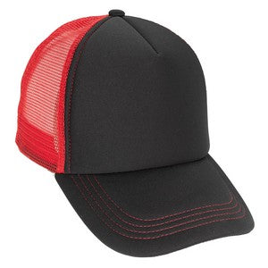 VHDW26262 Foam Trucker Cap Black/Red