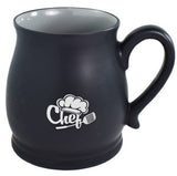 Oslo 16oz 2tone black/grey mug in Ripple gift box - Etched