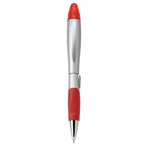 Silver Blossom Ballpoint Penhighlighter