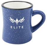 Diner 10oz speckled blue exterior/white interior mug
