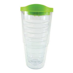 24ORBTMB Clear Tumbler/Lime Lid