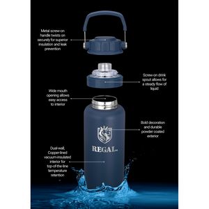 34 Oz. Urban Peak® Dual Top Water Bottle