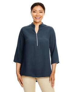 Devon and Jones Ladies' Perfect Fit™ Three-Quarter Sleeve Crepe Tunic