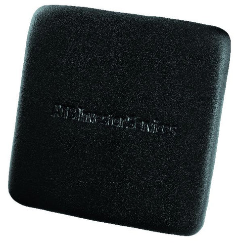 ** Firm Leather single square coaster black