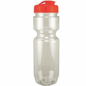 22 Oz. Translucent Bike Bottle w/ Flip Top Lid