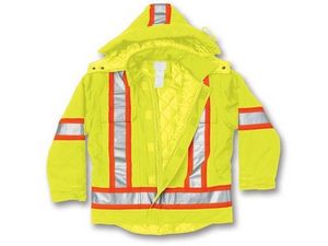 Quilt Cotton Lime Green Duck Jacket