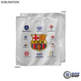48 Hr Quick Ship - White Microfiber Dri-Lite Terry Sponsorship Rally Towel, 10x10, Sublimated