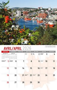 Galleria Wall Calendar 2026 Scenes of Canada (Eng/Fr)