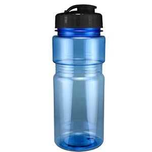 20 Oz. Translucent Recreation Bottle w/ Flip Top Lid