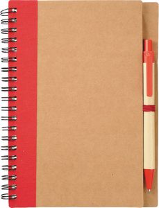5'' x 7'' FSC® Mix Eco-Friendly Spiral Notebook with Pen