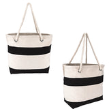 Cotton Resort Tote w/Rope Handle