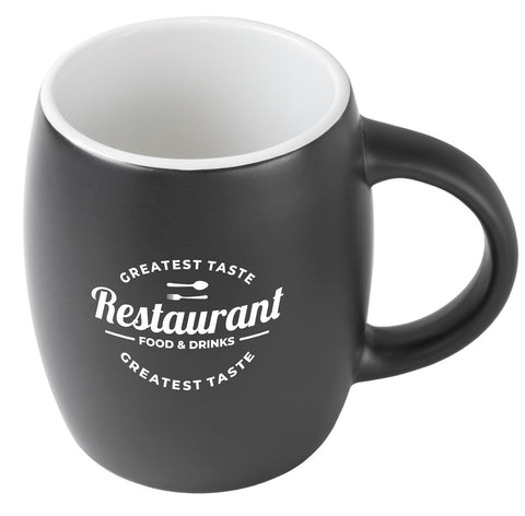 Pipa 14oz 2tone black/white mug in Ripple gift box