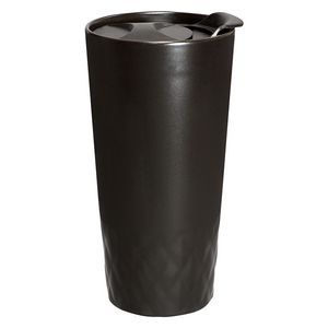 14 Oz. Double Wall Ceramic Textured Tumbler