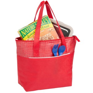 Mist Recycled 9-Can Non-Woven Tote Cooler