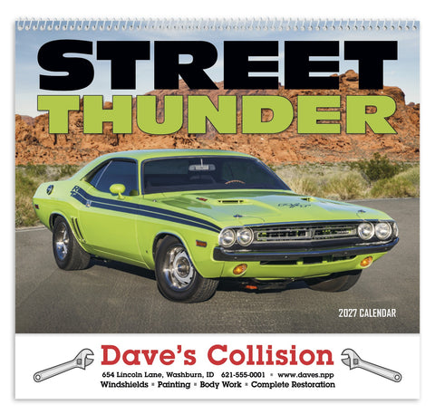 HotLine® Products Street Thunder Appointment Calendar - Spiral