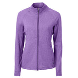 Cutter & Buck Adapt Eco Knit Heather Recycled Womens Full Zip