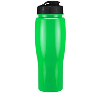 24 Oz. Contour Bottle w/ Flip Top Lid - Solid Colors