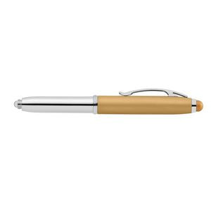 Vivano Softy Metallic Pen w/ LED Light and Stylus - ColorJet