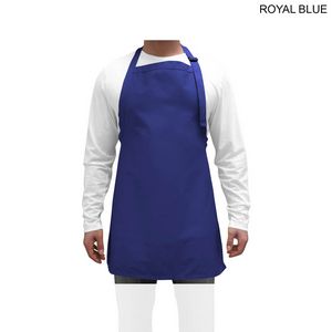 72 Hr Fast Ship - Domestic made Twill Bib Apron, 25x28, 2 Pockets, Adjust Neck, Heat Transfer Logo