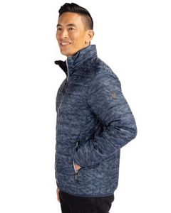 Cutter & Buck Rainier PrimaLoft? Mens Eco Insulated Full Zip Printed Puffer Jacket