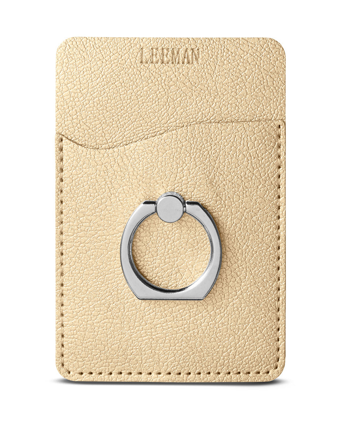 Leeman Shimmer Card Holder w/Metal Ring Phone Stand