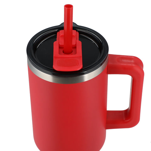 Pinnacle 40 oz Vacuum Insulated Eco-Friendly Travel Tumbler With Straw