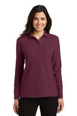 Port Authority® Ladies' Silk Touch™ Long Sleeve Polo Shirt