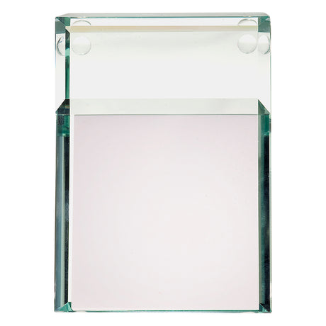 Atrium Glass Message Pad Holder