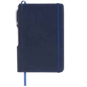 6'' x 8.5'' FSC® Mix Viola Bound Notebook with Pen