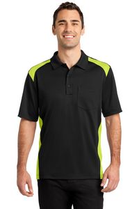 CornerStone® Select Snag-Proof Two Way Colorblock Pocket Polo Shirt