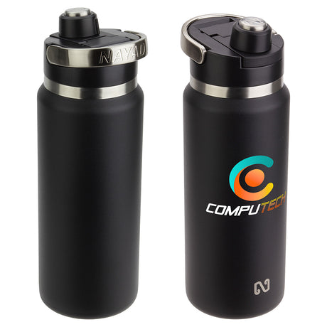 NAYAD® Traveler 26 oz Stainless Double-wall Bottle with Twist-Top Spout