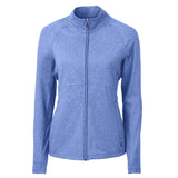 Cutter & Buck Adapt Eco Knit Heather Recycled Womens Full Zip
